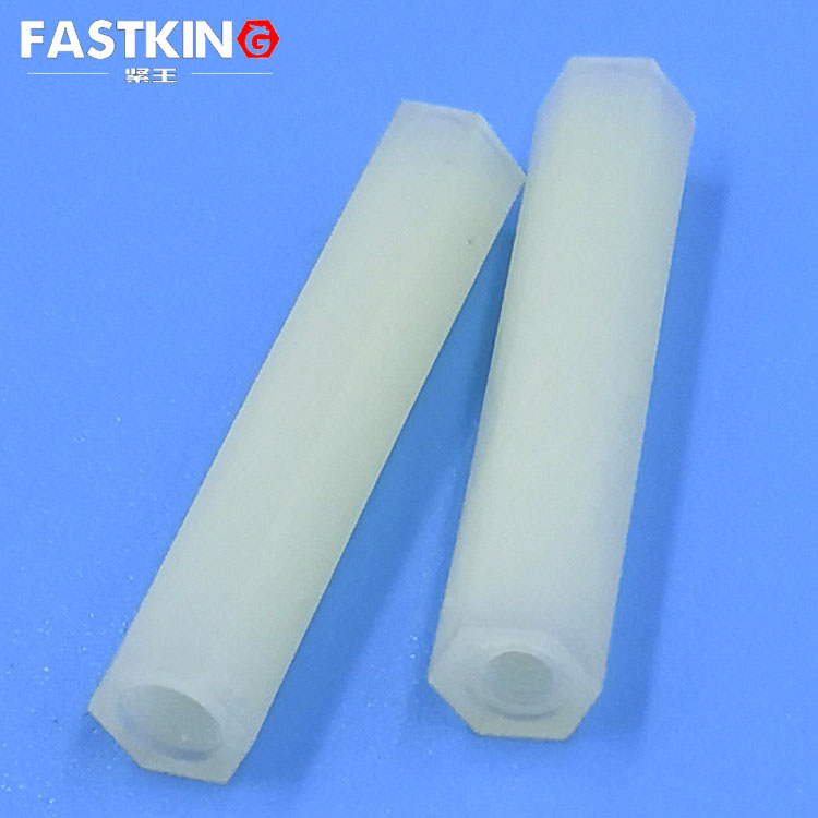 PA66 white nylon hexagonal isolation mother