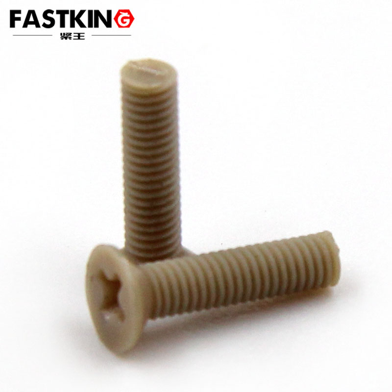 PEEK cross countersunk head screw