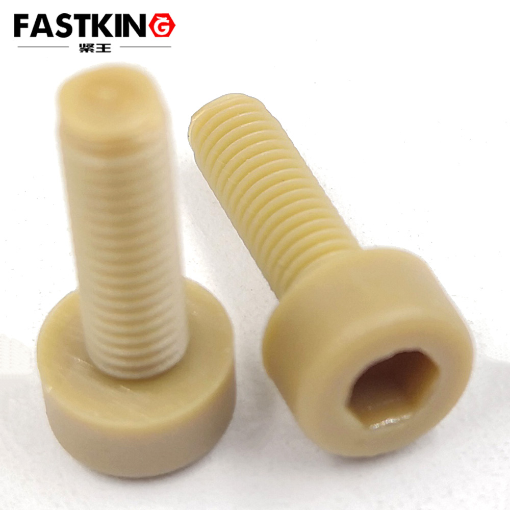 Polyether ether ketone cap head internal hexagonal machine tooth screw PEEK