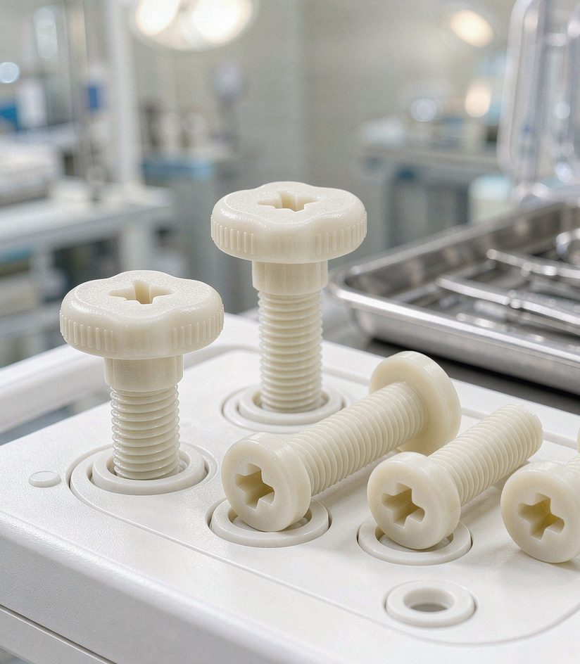 PEEK Screws in Medical Devices - Autoclave Sterilization, Biocompatibility | FASTKING Case