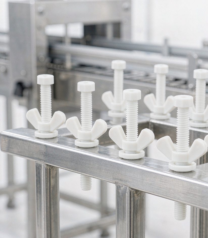 PP Screws in Food Processing Equipment - Acid/Heat Resistant, FDA Compliant | FASTKING Case
